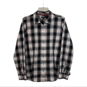 NWOT Talbots No Iron Button Shirt Womens 10 Fitted Long Sleeve Stretch Plaid